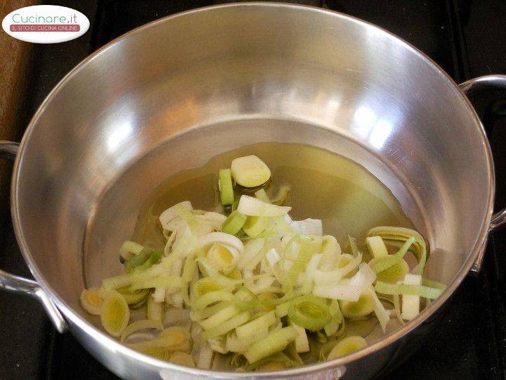 Sugo vegetariano con Peperoni, Porri e Zucchine preparazione 3